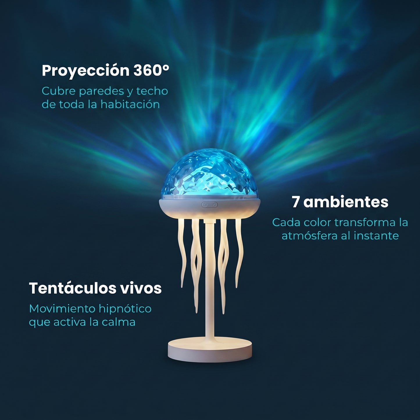 Lampara Medusa Aurora Calmante