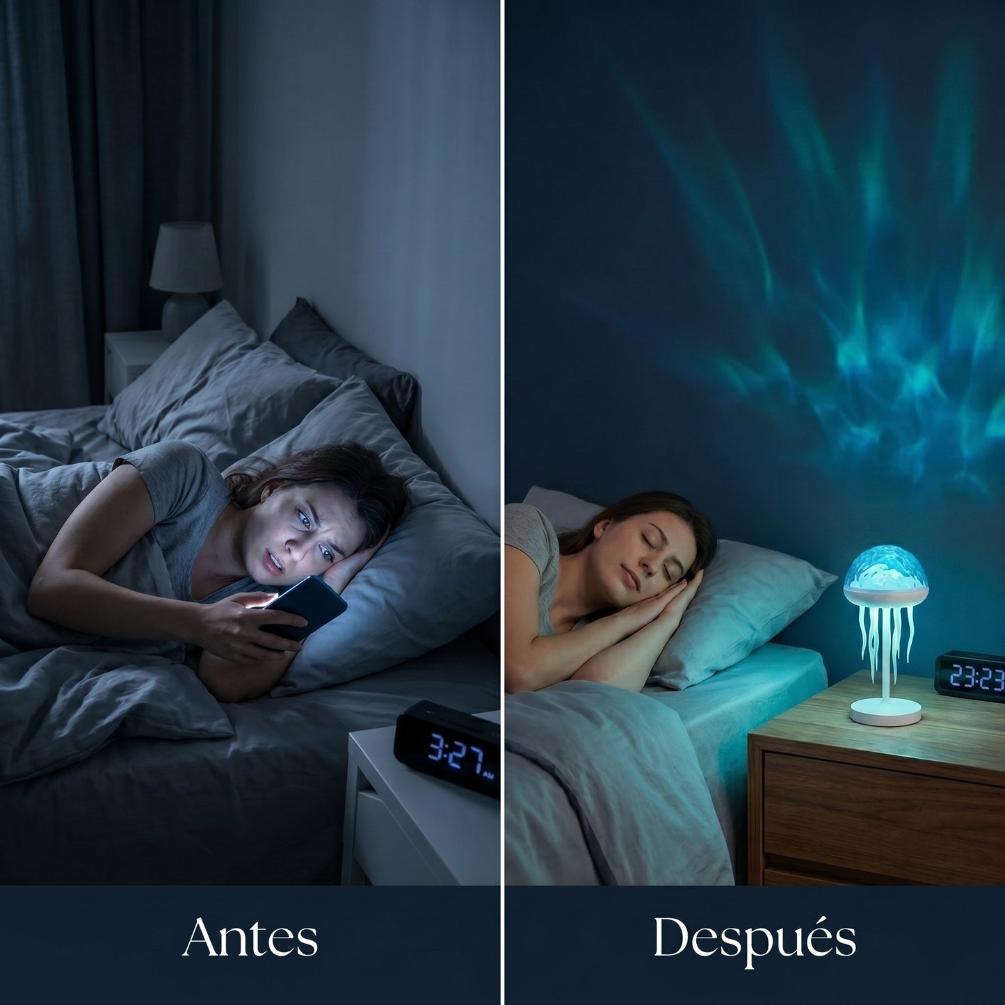 Lampara Medusa Aurora Calmante